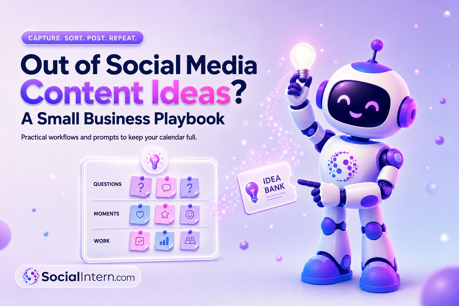 Out of social media content ideas — a small business playbook