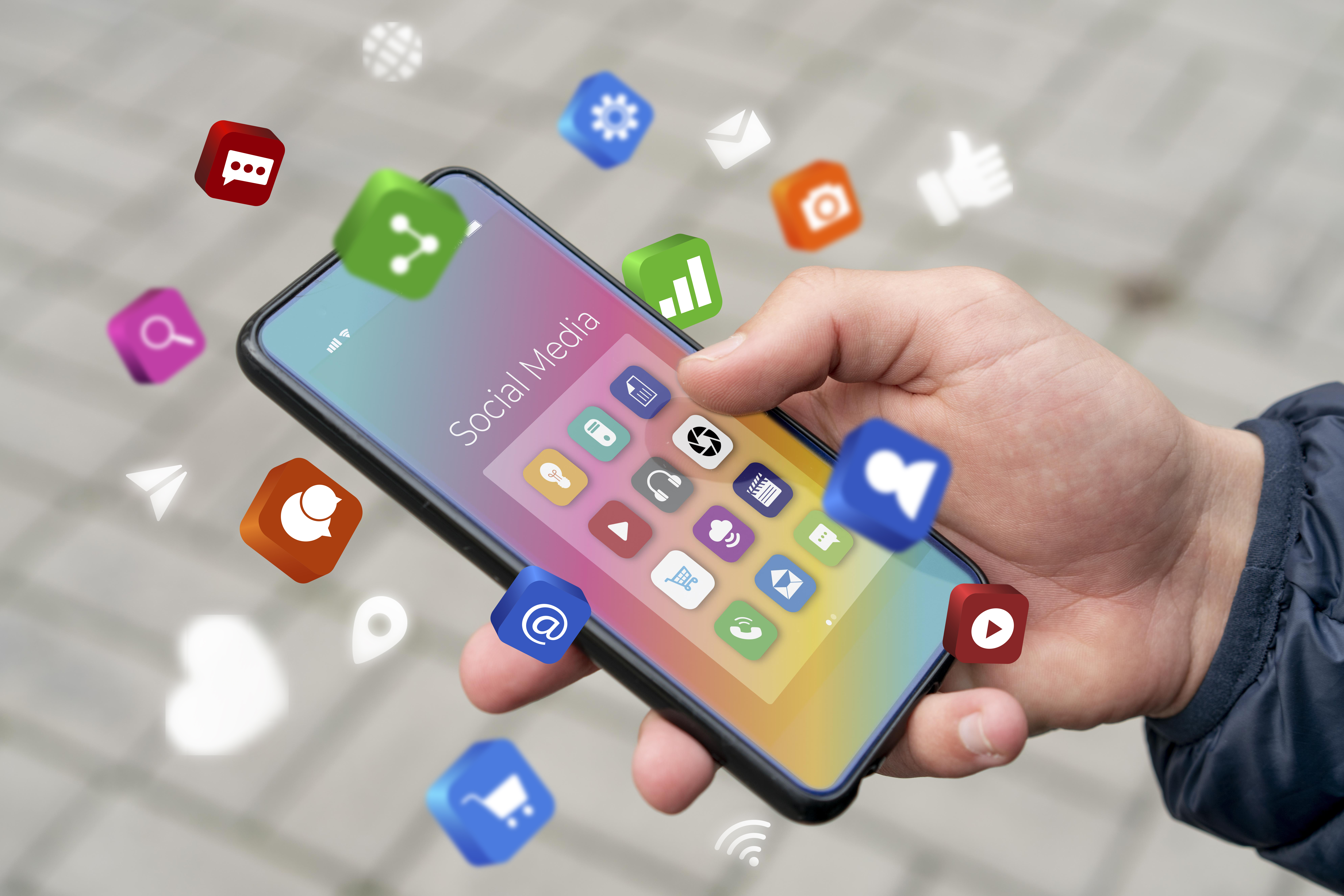 Social media marketing concept